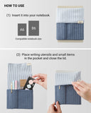 MIDORI Notebook's Haramaki A6~B6 Two-Tone Gray