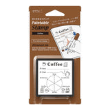 MD [Oversea Exclusive] Paintable Stamp Pre-Inked Coffee