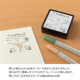 MD [Oversea Exclusive] Paintable Stamp Pre-Inked Coffee