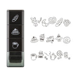 MIDORI Paintable Stamp Roller Cafe