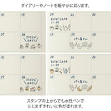 MIDORI Paintable Stamp Roller Cafe