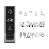 MIDORI Paintable Stamp Roller Mountain View
