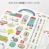 MD Yuru Log Decoration Sticker 2 sheets Daily Life