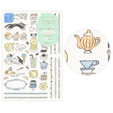 MD Yuru Log Decoration Sticker 2 sheets Sweets & Animals