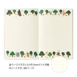 MD Yuru Log Notebook B6 Forest Animal A