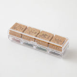 MIDORI Yuru Log Paintable Stamp Pre-inked Forest Scenery