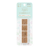 MIDORI Yuru Log Paintable Stamp Pre-inked Forest Scenery