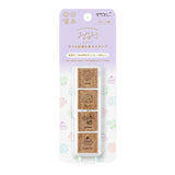 MIDORI Yuru Log Paintable Stamp Pre-inked Cafe