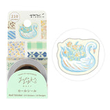MD Yuru Log Roll Sticker Antique