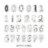 MD Yuru Log Roll Sticker Numbers