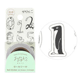 MD Yuru Log Roll Sticker Numbers