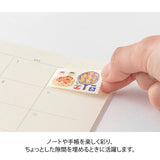 MD Yuru Log Roll Sticker Stamps