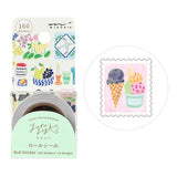 MD Yuru Log Roll Sticker Stamps