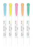 ZEBRA Mildliner Brush WFT8 5Colors Set Friendly