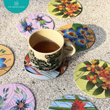 LDS Batik Coaster Bunga [2pcs] Lonceng Senja