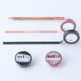 MT EX Washi Tape 10mm Black Ruler