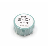 MT KakuKaku Washi Tape Write & Draw Pastel Pastel Green