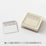 MD Paintable Stamp Pre- inked Soft Color Memo Brown