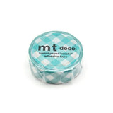 MT Deco Washi Tape Thick Checkered Green