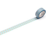 MT Deco Washi Tape Colourful Checkered Blue