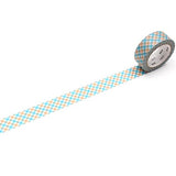 MT Deco Washi Tape Overlap Checkered Orange