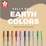 SAKURA GELLY ROLL MOONLIGHT10 EARTH COLORS (10'S)
