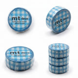 MT Washi Tape Ichimatsu Gingham Blue
