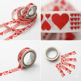 MT Washi Tape Hart Red