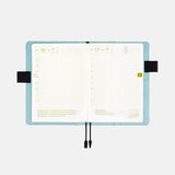 HOBONICHI A6 Cover 2025 Colors Black x Clear Blue