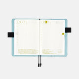 HOBONICHI A6 Cover 2025 Colors Black x Clear Blue