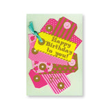 Birthday Card Neon Pink