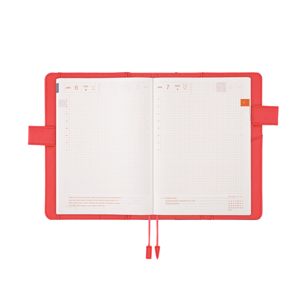 HOBONICHI TECHO 2023 Cousin Set [ENG] A5 Night Flamingo