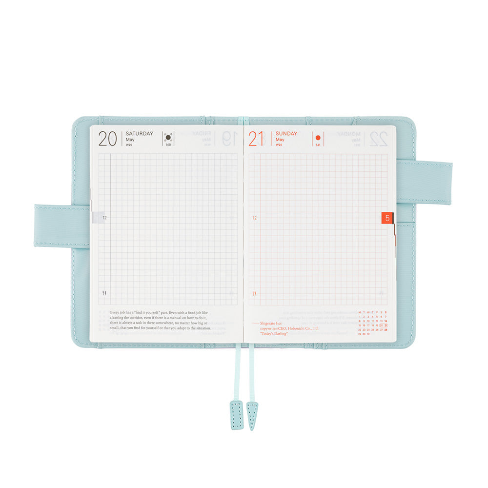 HOBONICHI TECHO 2023 Original/Planner Set [ENG] A6 Lavender Green