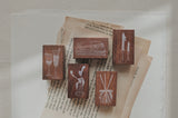 JIEYANOW ATELIER Rubber Stamp Slow Living Old Books