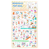 AIUEO Schedule Pop Stickers Play Park