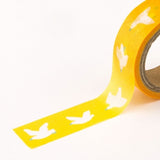 AIUEO Masking Tape Bird Yellow