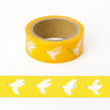 AIUEO Masking Tape Bird Yellow
