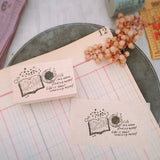 NONNLALA Cafe Time Rubber Stamp