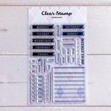 PAPIER PLATZ Osso Clear Stamp Weekly