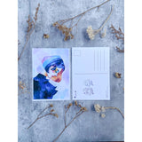 KAZEL LIM Watercolor Art Print Overflow Postcard D