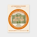 TRC TF Letterpress Sticker FO