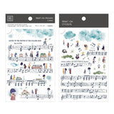 MU Craft Print-On Sticker Music Notes 078