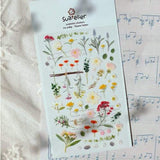 SUATELIER Stickers Flower Letter