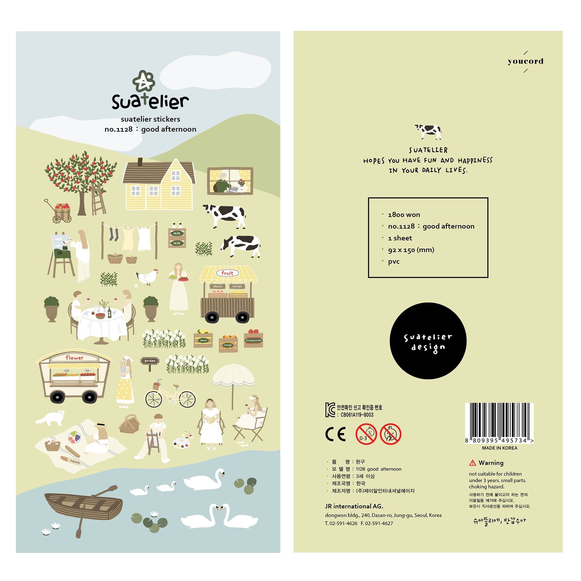 SUATELIER Stickers Good Afternoon