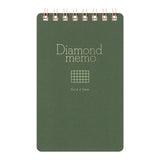 MIDORI [Limited Edition] Diamond Memo <M> Green Grid 2.5mm