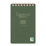 MIDORI [Limited Edition] Diamond Memo <M> Green Grid 2.5mm
