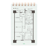 MIDORI [Limited Edition] Diamond Memo <M> Green Grid 2.5mm