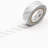 MT Washi Tape Stripe Silver
