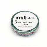 MT Slim 3mm Washi Tape Set Dull Tone