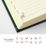 MIDORI [Limited Edition] 3-Year Diary Gate Recycled Leather Green